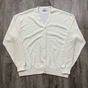 Vintage Sansabelt Golf Grandpa Knit Cardigan Sweater